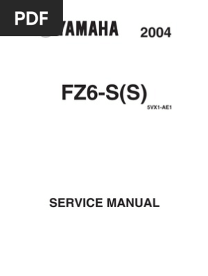 Yamaha Fz6 S 04 Europe Service Manual Fuel Injection Automotive