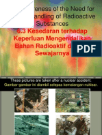 6.3 Awarness of the Need for Proper Handling of Radioactive Substances