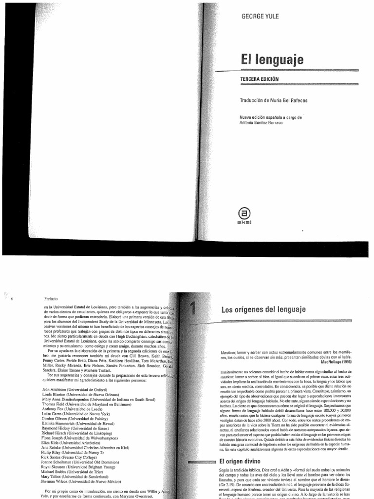 Yule, George, El Lenguaje | PDF
