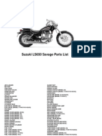 (2001) Suzuki LS 650 P Savage Parts List
