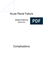 Acute Renal Failure Complications and Management