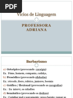 Vicios Linguagem Domingo