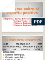 EL ESPIRITU POSITIVO (Lectura N°3)