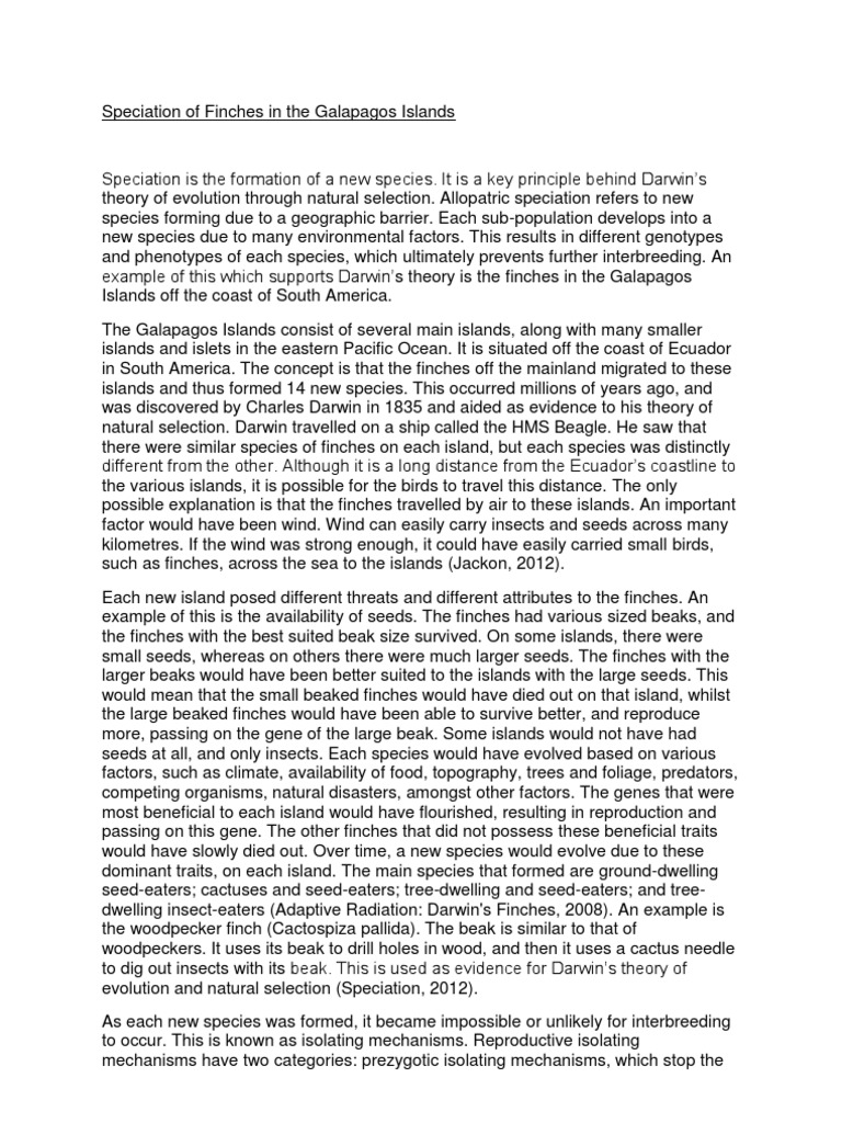 Reaction paper about galapagos islands picture