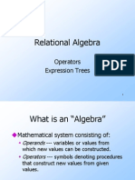 Relational Algebra: Operators Expression Trees