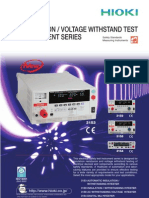 Insulation / Voltage Withstand Test Instrument Series: Safety Standards Measuring Instruments