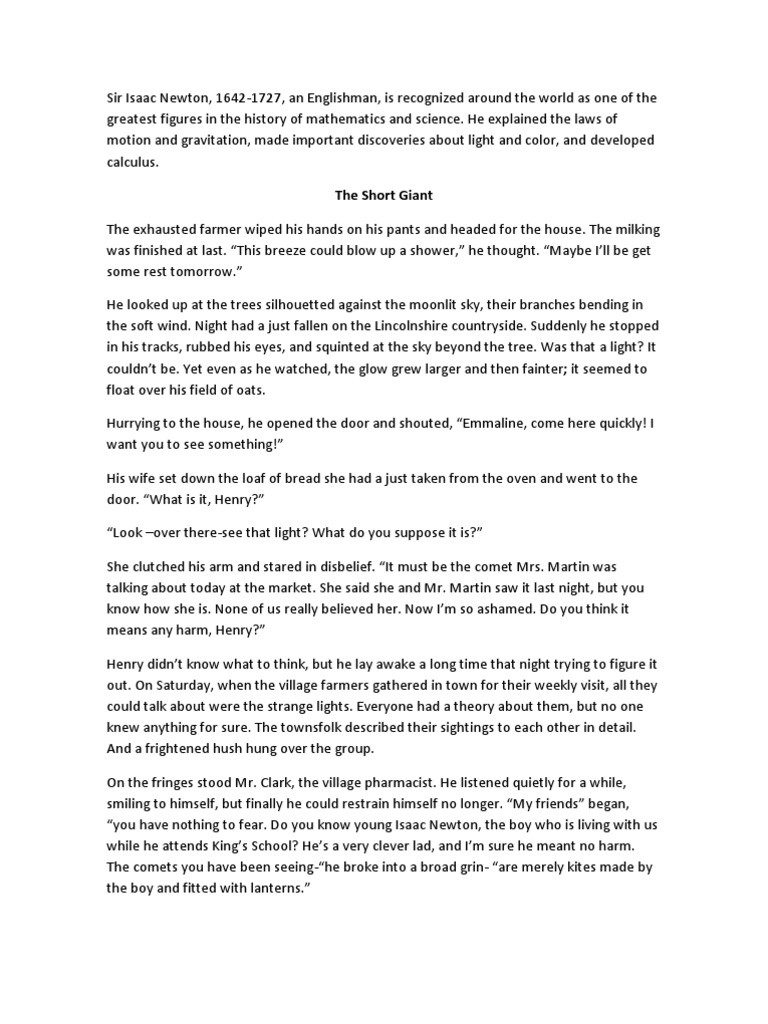 Sir Isaac Newton's pioneering discoveries in mathematics, science and