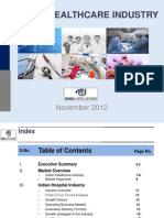 Indian Healthcare Industry, November 2012 (1)