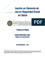 Modulo de Costos en Salud Usta 2013