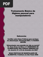 Treinamento de Higiene Para Manipuladores