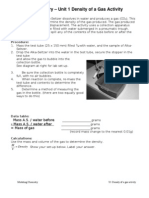U1 Activity - Density of a Gas