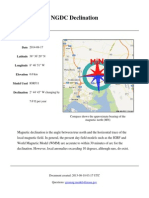 NGDC Declination: Geomag - Models@noaa - Gov