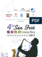 Programa SAX FEST COSTA RICA Internacional 2011