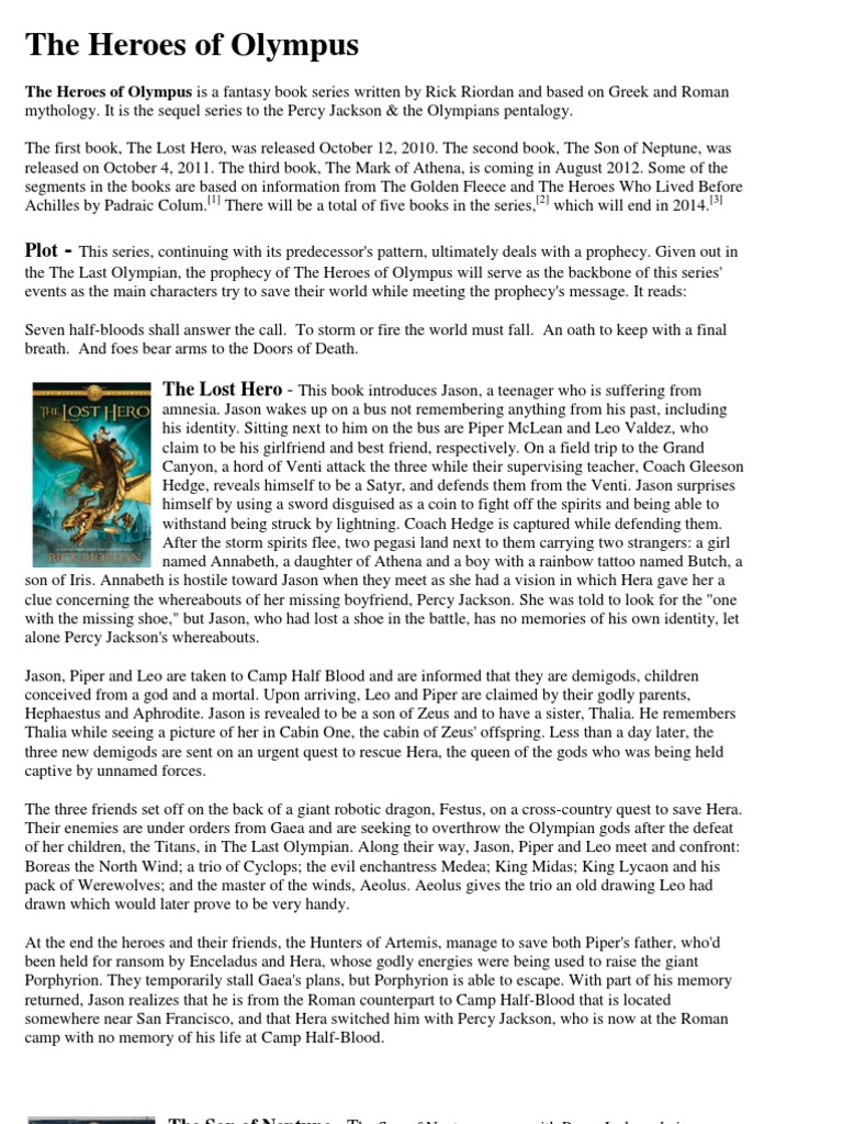 The Heroes Of Olympus Ancient Greek Religion American