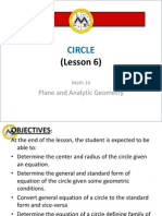 Equation of Circles (Lesson 6