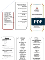 Buku Program majlis penyampaian watikah pelantikan pengawas