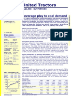 United Tractors: Leverage Play To Coal Demand