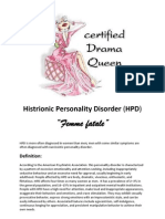 Histrionic Personality Disorder