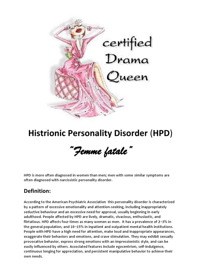Understanding Histrionic Personality Disorder | PDF | Personality ...