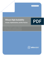 Vmware High Availability: Concepts, Implementation, and Best Practices