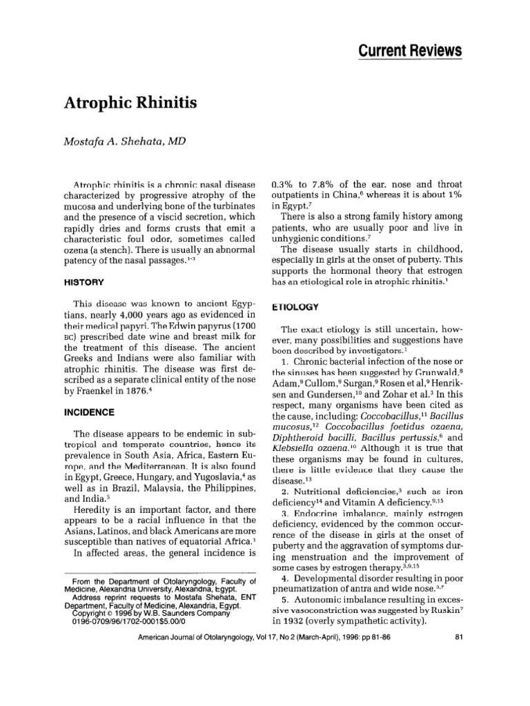 Rhinitis Atopic | PDF