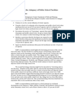 Section 4: Testing The Adequacy of Public School Facilities: 4.0 Recommendations