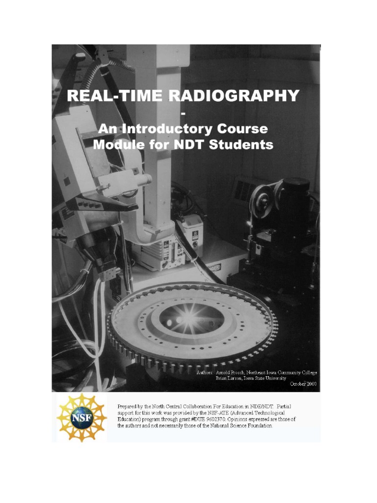 Real Time Radiography Course Booklet | PDF
