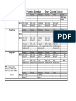 13-14' Piranha 12/un Practice Schedule Short Course Season