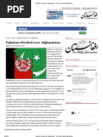 Pakistan Divided Over Afghanistan