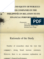 The Brand Equity of Publicly-Listed Companies in The Philippines in Relation To Its Financial Performance
