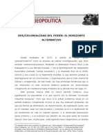 AniDbal Quijano - (Des)Colonialidade Del Poder - El Horizonte Alternativo