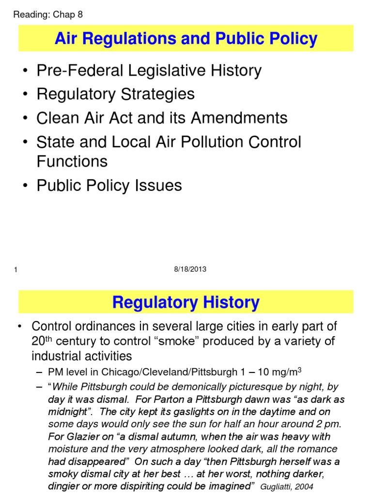 Air Regulations | PDF | Clean Air Act (United States) | Emission Standard