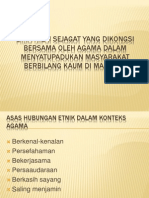 Lima Nilai Sejagat Yang Dikongsi Bersama Oleh Agama