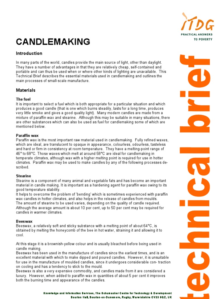 Candle Making Candle Materials