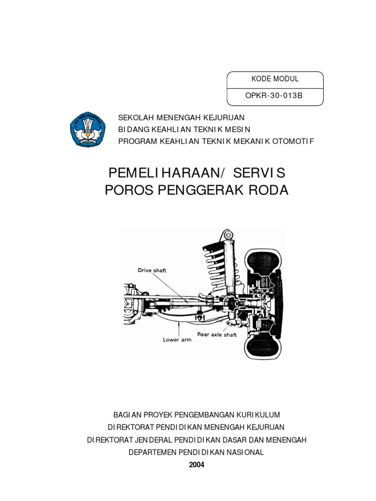 Pemeliharaan Servis Poros Penggerak