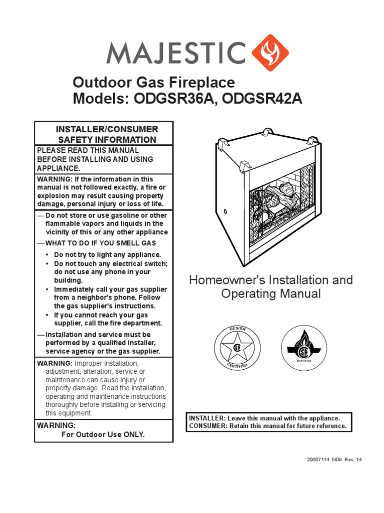 Majestic Outdoor Fireplace Manual Fireplace Building Engineering