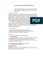 El Análisis como Técnica para Desarrollar las Habilidades Cognitivas