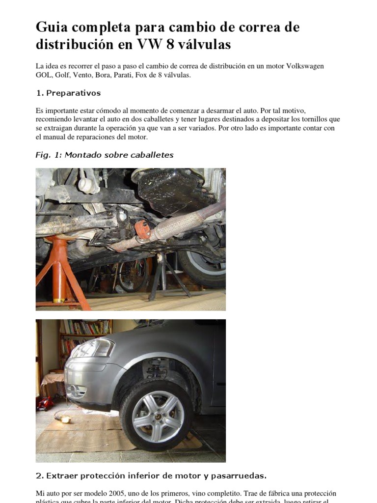 Completa para Cambio Correa de Distribución en VW | PDF | Volkswagen | Tornillo