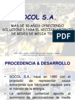 SOCOL S.A. soluciones para seccionamiento de redes eléctricas desde 1980