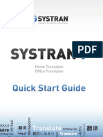 SYSTRAN 7 Quick Start Guide Home Office