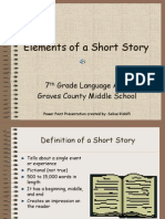 Elements of A Short Story: 7 Grade Language Arts Graves County Middle School