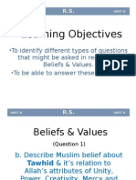 1.belief & Values