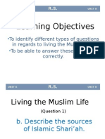 4.living The Muslim Life