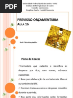 Aula 16 Previsão Orçamentária
