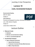 Lecture 10 Relevant Costing PDF