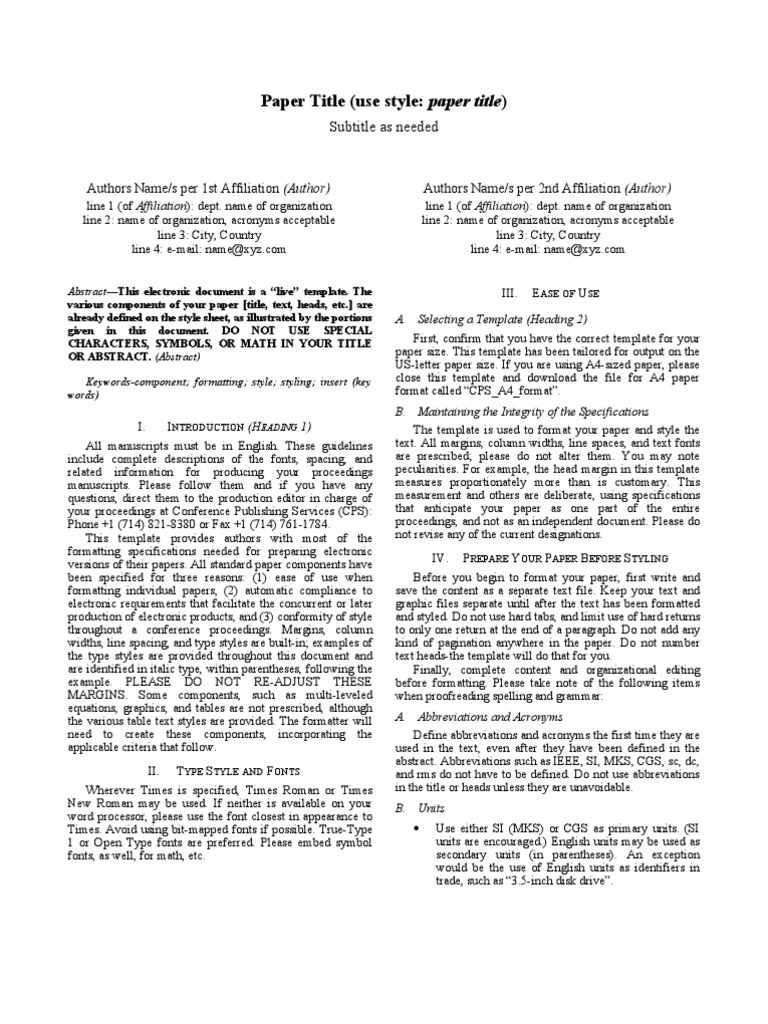 Paper Title (Use Style: Paper Title) : Subtitle As Needed | PDF