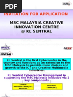 MSC Malaysia Creative Innovation Centre Incubation Center at KL Sentral