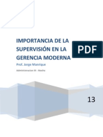 Importancia de La Supervision en La Gerencia Moderna Docx