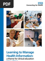 Download Learning to Manage Health Information a theme for clinical education by Patients Know Best SN16119736 doc pdf