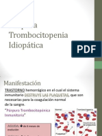 Tombocitopenia idiopática